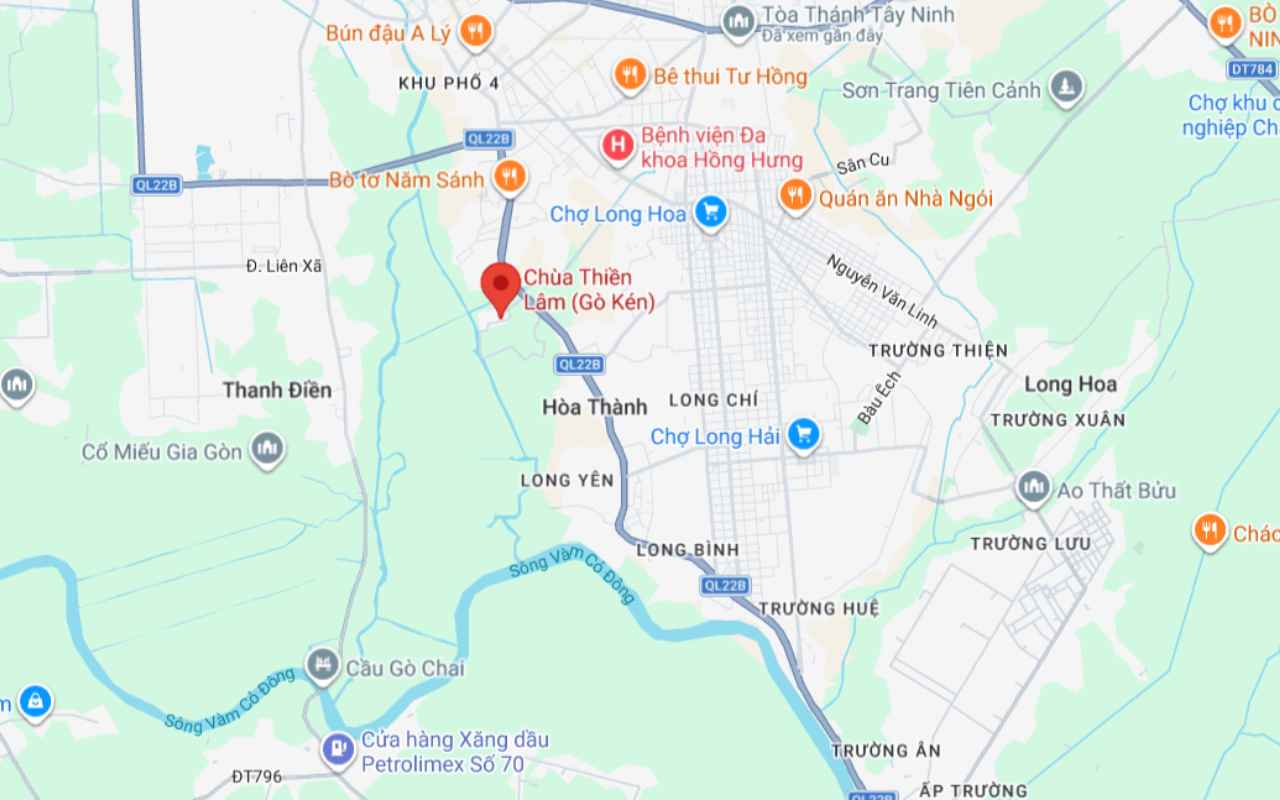 Chùa Gò Kén - Ngôi cổ tự trăm tuổi nổi bật ở Tây Ninh 2026 3 Địa chỉ chùa Gò Kén