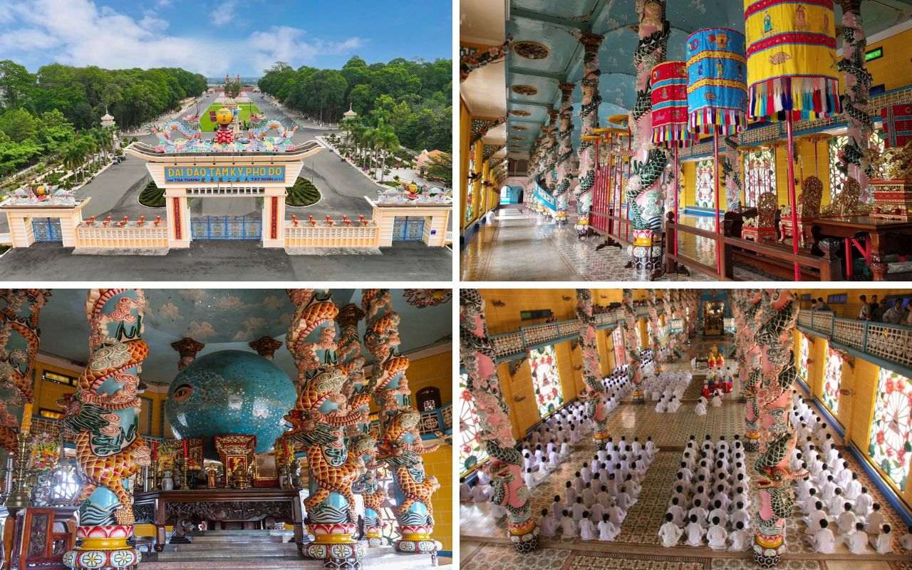 Tòa Thánh Tây Ninh - Kiến trúc nghệ thuật & giờ mở cửa 2026 7 Không gian nội điện tòa thánh Tây Ninh