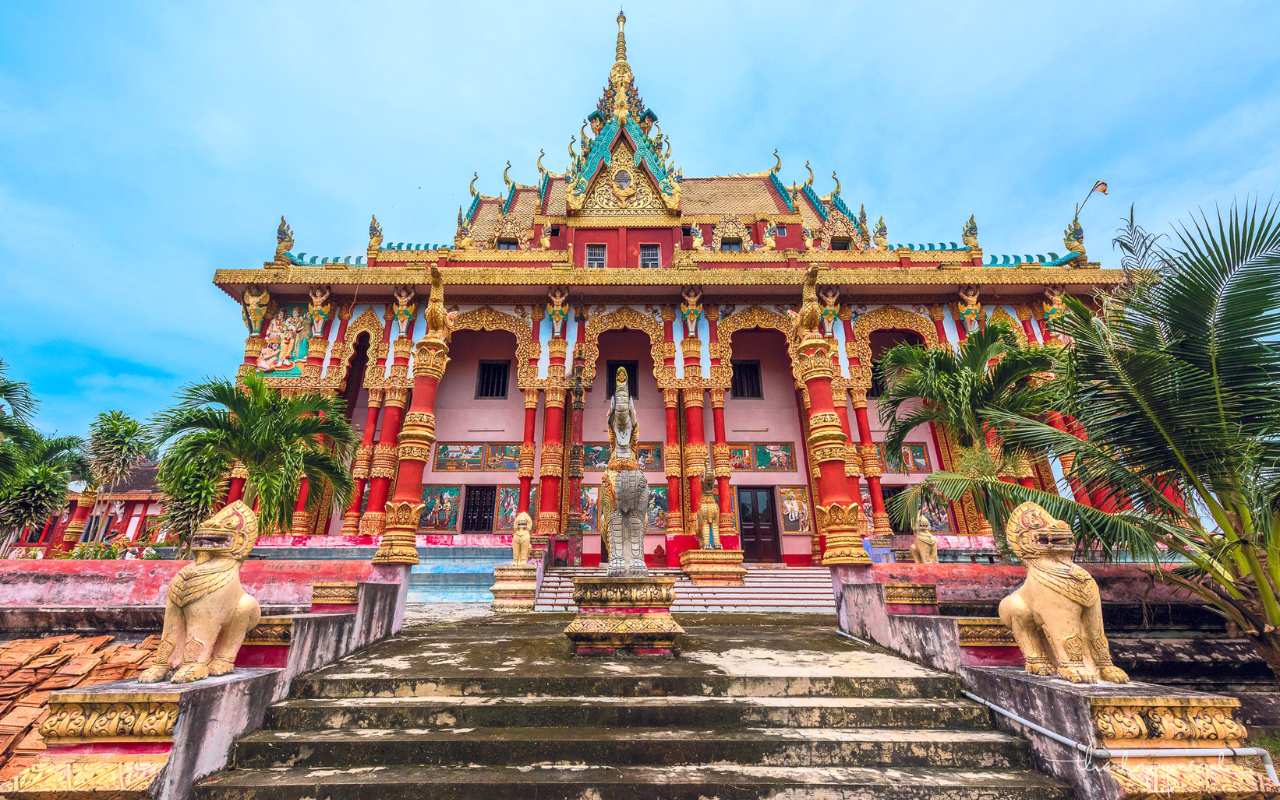 Tham quan chùa Ghositaram Khmer Bạc Liêu