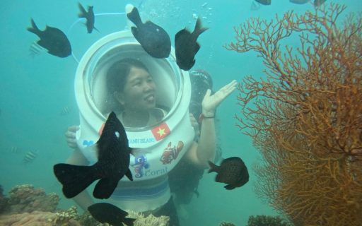Tour 3 đảo Nha Trang Vip | Cano - Lặn ngắm san hô - Chụp SUP 6 Tour 3 đảo Nha Trang - Đi bộ dưới đáy biển