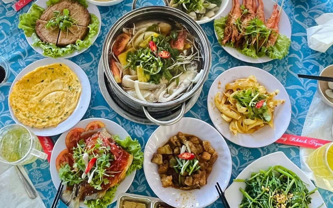 Tour Mini Beach - Làng Chài - Hòn Mun Nha Trang 18 Tour Mini Beach Lang Chai Hon Mun - Thực đơn bữa trưa