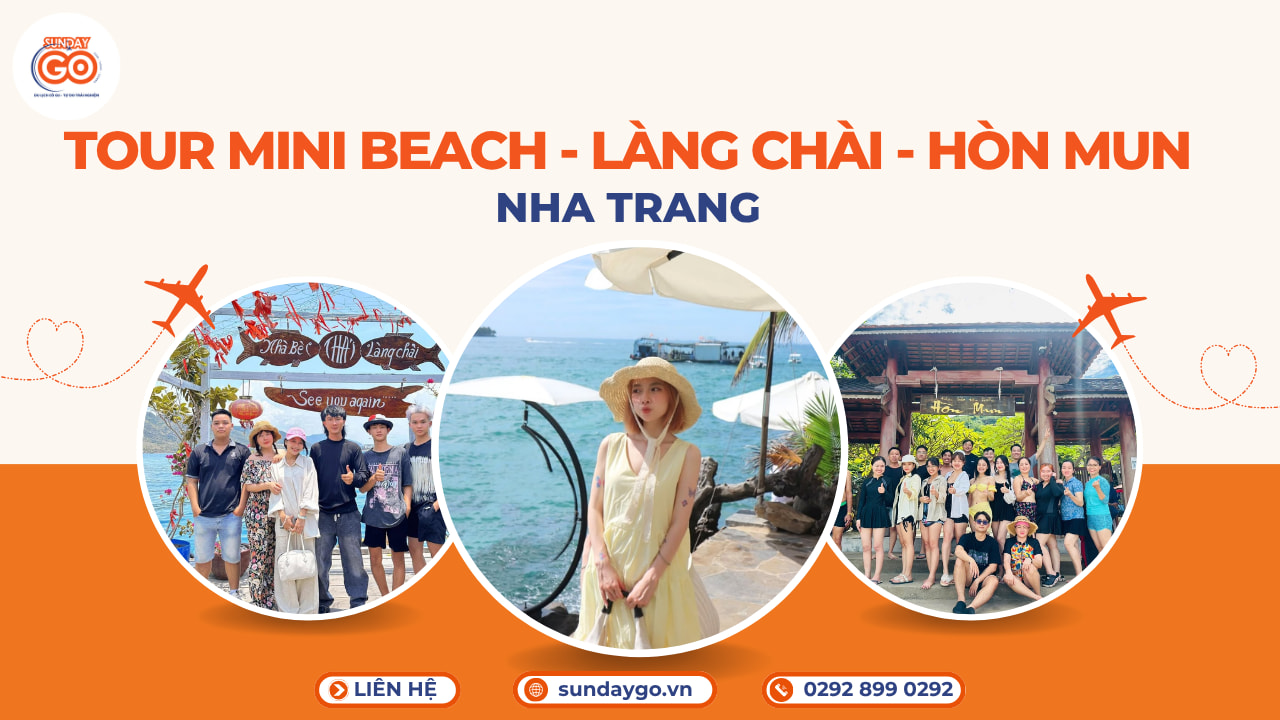 Tour Mini Beach - Làng Chài - Hòn Mun Nha Trang 1 Tour Mini Beach Làng Chài Hòn Mun