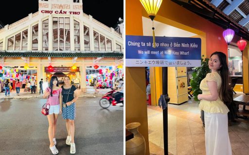Check in chợ ở bến Ninh Kiều