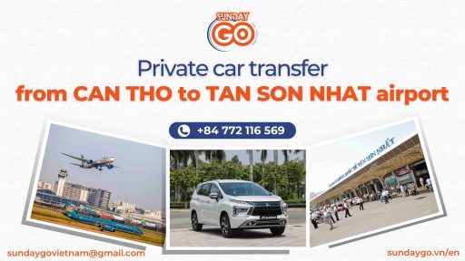 Private car transfer from Can Tho to Tan Son Nhat airport